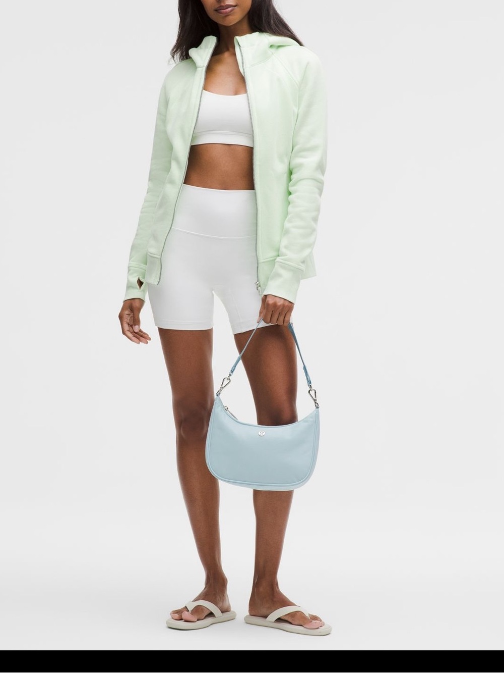 Lululemon City Essentials Small Shoulder Bag 3L-Foam cloud/silver-NWT - Picture 3 of 12